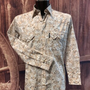 Paisley shirt golden front