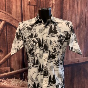 Cowboy shirt short sleeve front