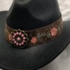 Pink rose hatband