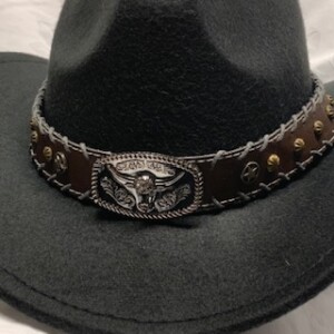 Texas longhorn hatband