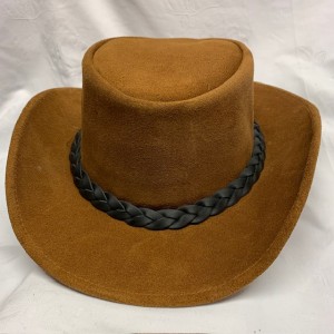 Leather hat sand