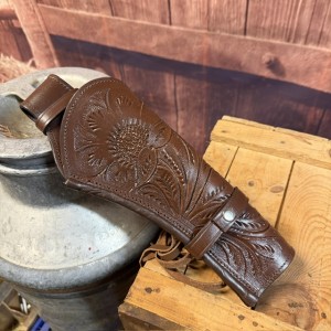 Gunbelt holster brown